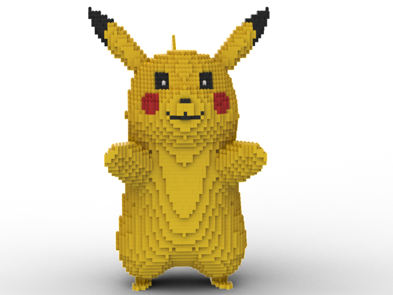 pikachu lego directions
